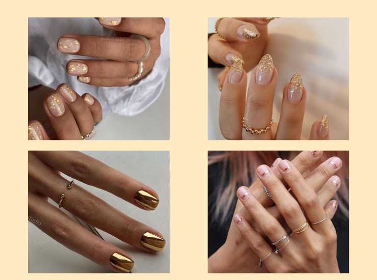 golden nails