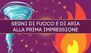 segni fuoco aria prima impressione